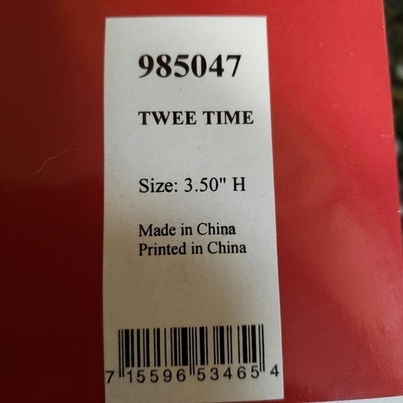 𝅺luney Tunes Tweety Bird Goebel Twee Time Ornament Porcelain Warner Broth… - Picture 11 of 11